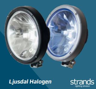 Ljusdal Halogen Sininen lasi, Strands-light division